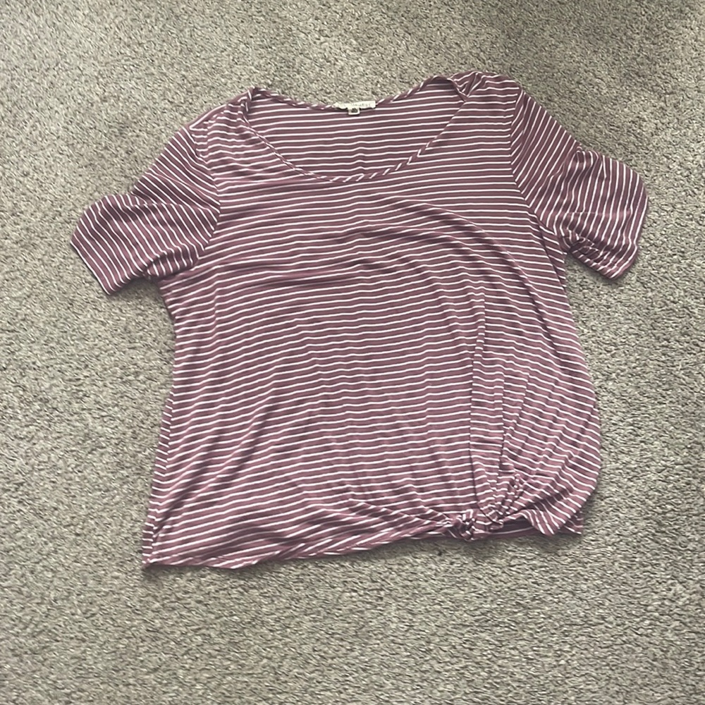 Pink stripped shirt!